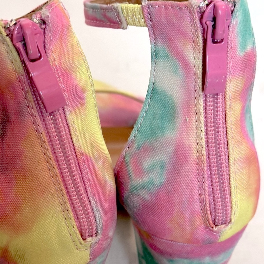 Top Moda Hannah tye dye block Heeled Sandals size 8 - Picture 5 of 12